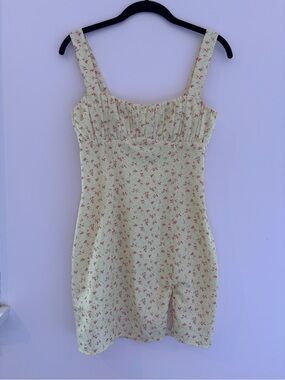 Princess Polly FREYA MINI DRESS YELLOW FLORAL
